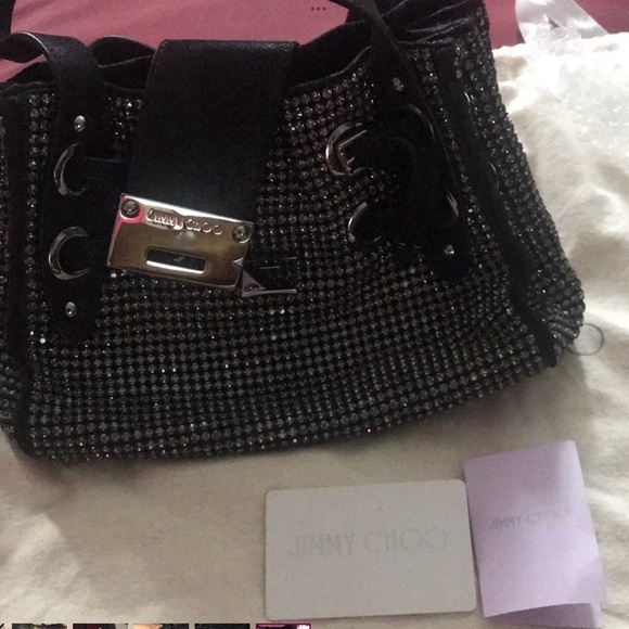 ‼️WOW‼️CRYSTAL Rhinestone JIMMY CHOO BAG‼️EUC ! LIMITED EDITION‼️ - Picture 10 of 16